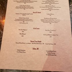 Crystal Bay Steak & Lobster House - Menu2