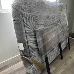 Mattress and bed frame wrapped so well!!! Mattress and bed frame wrapped so well!!!