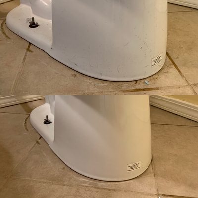 Toilet Transformation - Before and after photos of homeowners toilets. Toilet Transformation - Before and after photos of homeowners toilets.