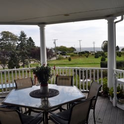A Victorian on the Bay - When the weather is nice, there is nothing better than getting served breakfast on our beautiful patio with wonderful views of the water!!