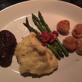 J. Gilbert's Wood-Fired Steaks & Seafood - 4 oz fillet with scallops - Steakhouses Near Me - Overland Park, Kansas J. Gilbert's Wood-Fired Steaks & Seafood - 4 oz fillet with scallops - Steakhouses Near Me - Overland Park, Kansas