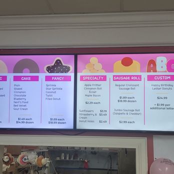 Sara Donuts - Menu June 2024 - Donuts Near Me - Duluth, Georgia