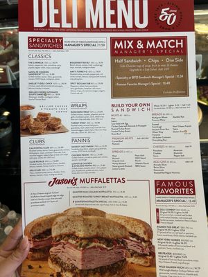 Menu photo 1 Jason's Deli Albuquerque, NM