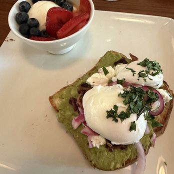 Print Works Bistro - Avocado & Bacon Toast - French Near Me - Greensboro, North Carolina Print Works Bistro - Avocado & Bacon Toast - French Near Me - Greensboro, North Carolina