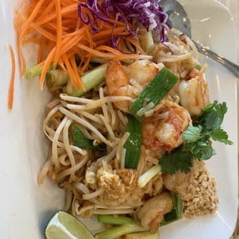 Basil & Co - Pad Thai with Shrimp - Thai Near Me - Diamond Bar, California Basil & Co - Pad Thai with Shrimp - Thai Near Me - Diamond Bar, California