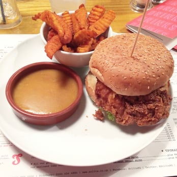 Solita - Manchester - Buttermilk fried chicken burger with gravy... - Burgers Near Me - Manchester, XGM