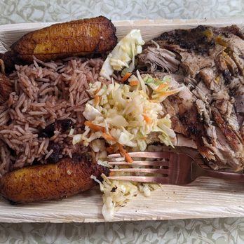 T'chaka - Jerk chicken with sweet plantains. - Seafood Near Me - Oakland, California T'chaka - Jerk chicken with sweet plantains. - Seafood Near Me - Oakland, California