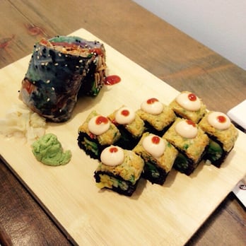 Beyond Sushi - Shroom wrap and spicy mang - Sushi Bars Near Me - New York, New York Beyond Sushi - Shroom wrap and spicy mang - Sushi Bars Near Me - New York, New York