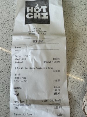 Hot Chi Chicken & Cones by null