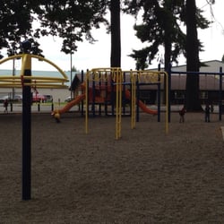 Fort Borst Park - Swings and playground. No toddler swings.