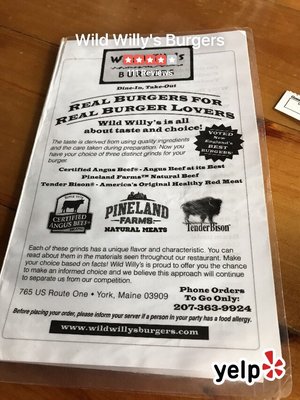 Menu photo 7 Wild Willy's Burgers York, ME Menu photo 7 Wild Willy's Burgers York, ME
