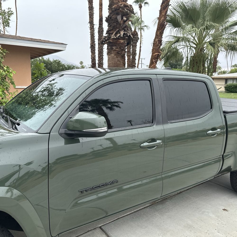 Medium ceramic tint over factory tint front and back