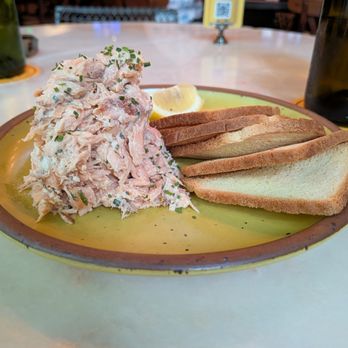 Bold Monk Brewing - Salmon Dip. $16. House-cured salmon, tarragon, aioli, toast. - Brewpubs Near Me - Atlanta, Georgia