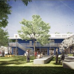 Sunnyvale Middle School - CG rendering of the newly renovated SMS campus.