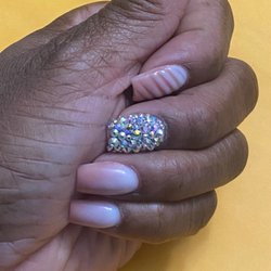 In & Out Nails - Excuse my ashy cuticles, but they are cute right