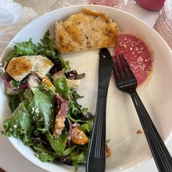 Malibu Barbie Cafe - This is a "full" salad. Nothing ate. ($21+)