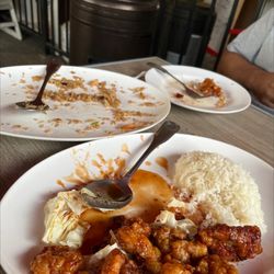 Siamese Express - 41. Pineapple Fried Rice 60. Orange Chicken Wish I would have taken a before picture! So good.