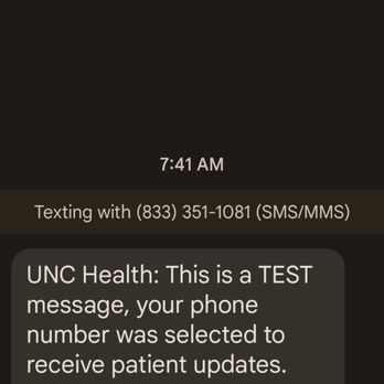 UNC Health Care - The texts of all status updates fir the patient is very nice. - Hospitals Near Me - Hillsborough, North Carolina