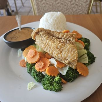 Thai Pan Cuisine - Praram with Crispy cod! - Thai Near Me - Encinitas, California