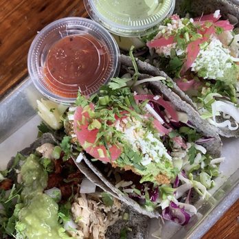 Hunger Street Tacos - Fried Avo-Taco & Chori-Pollo Taco - Tacos Near Me - Winter Park, Florida Hunger Street Tacos - Fried Avo-Taco & Chori-Pollo Taco - Tacos Near Me - Winter Park, Florida