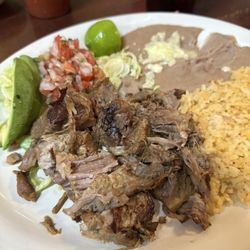 Cancun Family Mexican Restaurant - Carnitas with corn tortillas (not pictured)