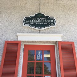St Marys Welcome Center - Sign over front door