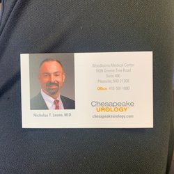 Chesapeake Urology - Pikesville - Business card