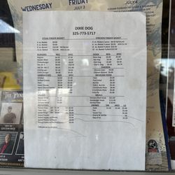 Holley Dixie Dog - Full menu