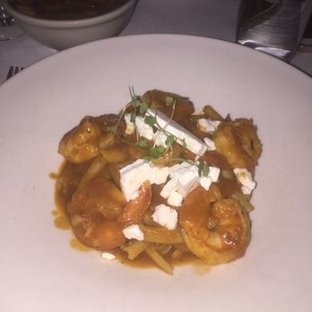 Loi Estiatorio - Pasta with shrimp and goat cheese - Greek Near Me - New York, New York Loi Estiatorio - Pasta with shrimp and goat cheese - Greek Near Me - New York, New York