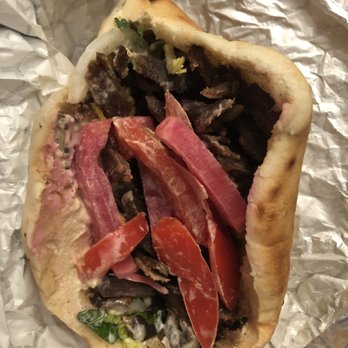 Mosaeic - Beef shawarma. Very dry almost like beef jerky. - Mediterranean Near Me - Sacramento, California Mosaeic - Beef shawarma. Very dry almost like beef jerky. - Mediterranean Near Me - Sacramento, California