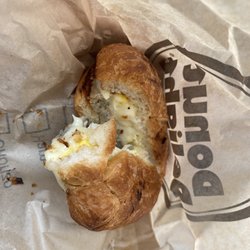 Donut Delight - Chicken sausage egg and cheese on a toasted croissant