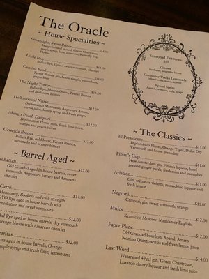 Menu photo 1 The Oracle Columbus, OH Menu photo 1 The Oracle Columbus, OH