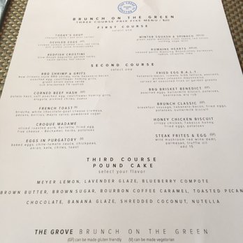 The Grove - Menu - New American Near Me - Houston, Texas The Grove - Menu - New American Near Me - Houston, Texas