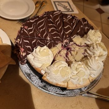 The Cheesecake Factory - White chocolate raspberry truffle & very berry cherry cheesecake - American Near Me - Oxnard, California