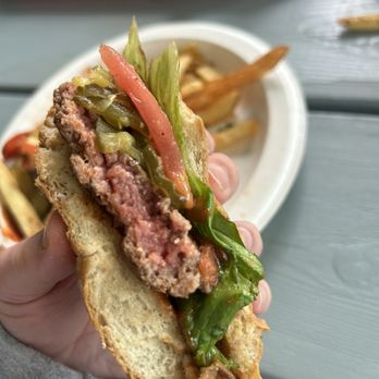 The Beach Plum - Uncooked burger - Seafood Near Me - Portsmouth, New Hampshire The Beach Plum - Uncooked burger - Seafood Near Me - Portsmouth, New Hampshire