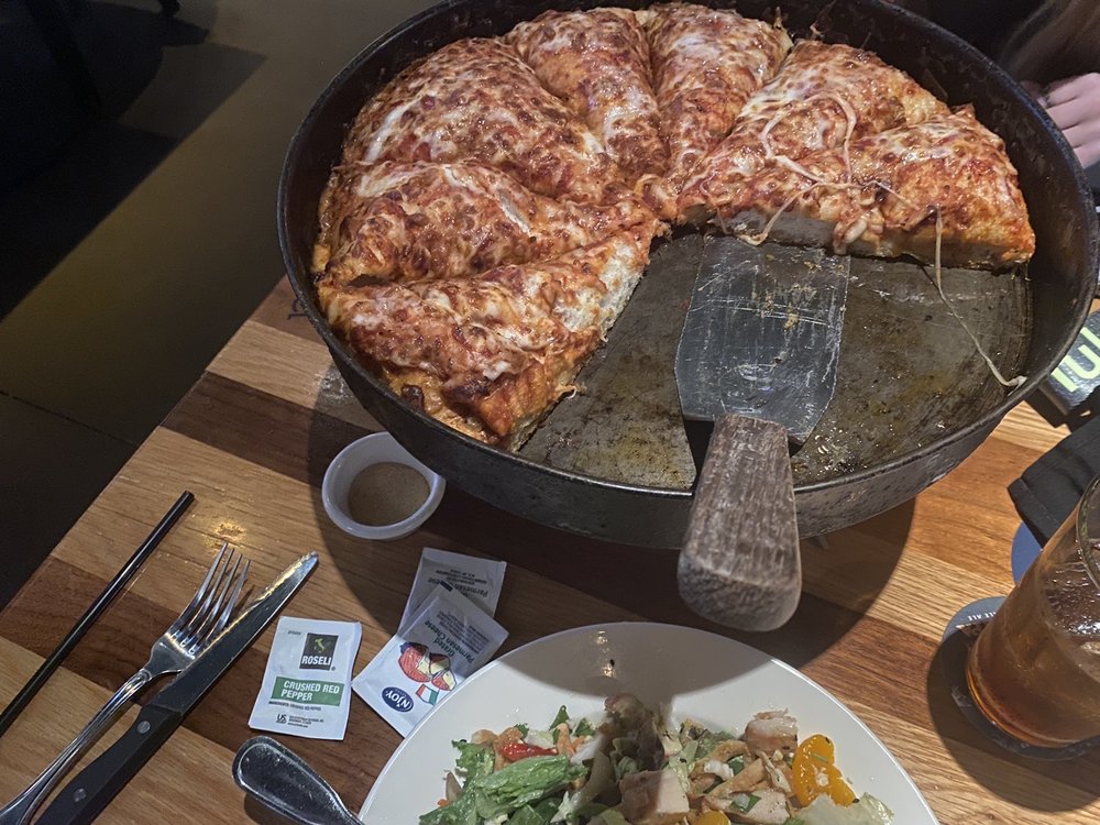 Food from BJ's Restaurant & Brewhouse