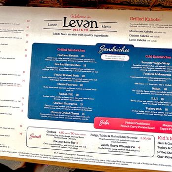 Leven Deli - Menu, Aug 2026 - Sandwiches Near Me - Denver, Colorado Leven Deli - Menu, Aug 2026 - Sandwiches Near Me - Denver, Colorado