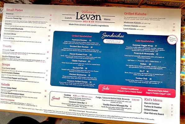 Menu photo 1 Leven Deli Denver, CO Menu photo 1 Leven Deli Denver, CO