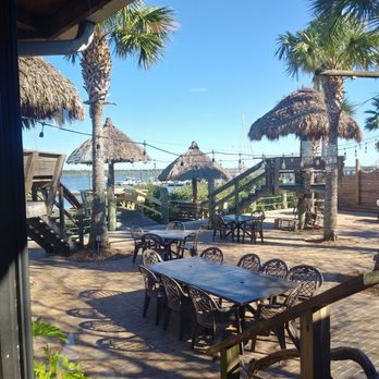 The Conch House Restaurant - Exterior seating includes a few "crow's nest tables - Caribbean Near Me - Saint Augustine, Florida