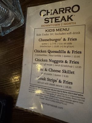 Menu photo 4 Charro Steak & Del Rey Tucson, AZ