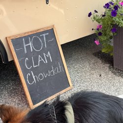 Hot clam chowder and a nice lunch menu