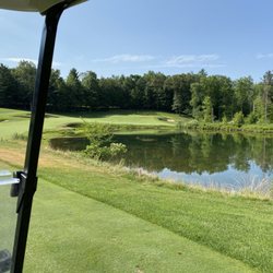 Pilgrim's Run Golf Club - 18th hole photo very pretty & challenging.