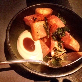 ABC Cocina - Patatas bravas with spicy-tangy sauce and rosemary aioli - Latin American Near Me - New York, New York ABC Cocina - Patatas bravas with spicy-tangy sauce and rosemary aioli - Latin American Near Me - New York, New York