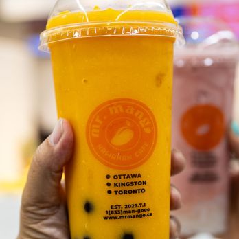 Mr Mango Hawaiian Cafe - Mr. Mango Papaya Smoothie ($10) with almond milk and tapioca topping - Juice Bars & Smoothies Near Me - Ottawa, Ontario Mr Mango Hawaiian Cafe - Mr. Mango Papaya Smoothie ($10) with almond milk and tapioca topping - Juice Bars & Smoothies Near Me - Ottawa, Ontario