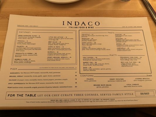 Menu photo 7 Indaco Greenville, SC Menu photo 7 Indaco Greenville, SC