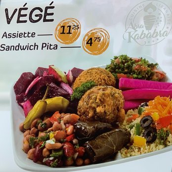 Abrakababra - a plate of vegetables and meats - Lebanese Near Me - Montreal, Quebec