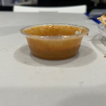 Chicken Kitchen - sauce cups cut in HALF. - Chicken Shop Near Me - Miami, Florida