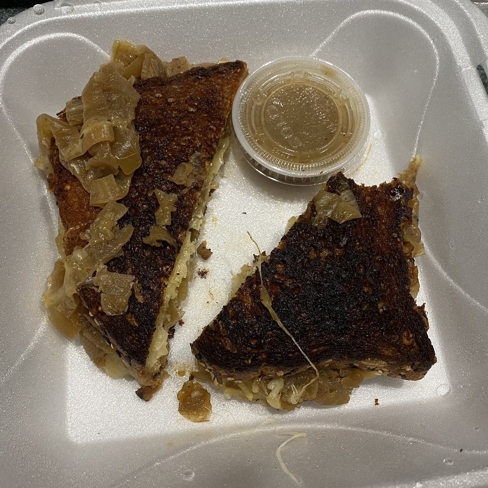 Artisan Coffee - Drenched Onion Grilled cheese - Coffee & Tea Near Me - Akron, Ohio