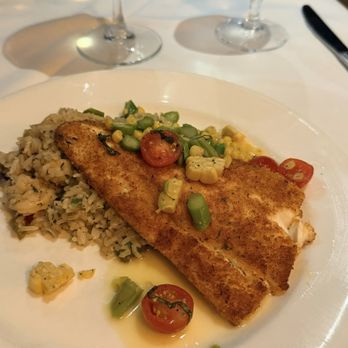 Magnolias - Parmesan crusted flounder - Southern Near Me - Charleston, South Carolina Magnolias - Parmesan crusted flounder - Southern Near Me - Charleston, South Carolina