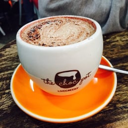 Salted caramel hot chocolate
